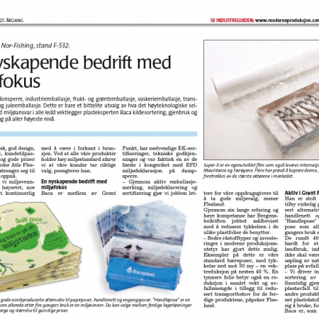 Nyheter om miljøsamarbeid innen plastfolieretur med Grønt Punkt Norge