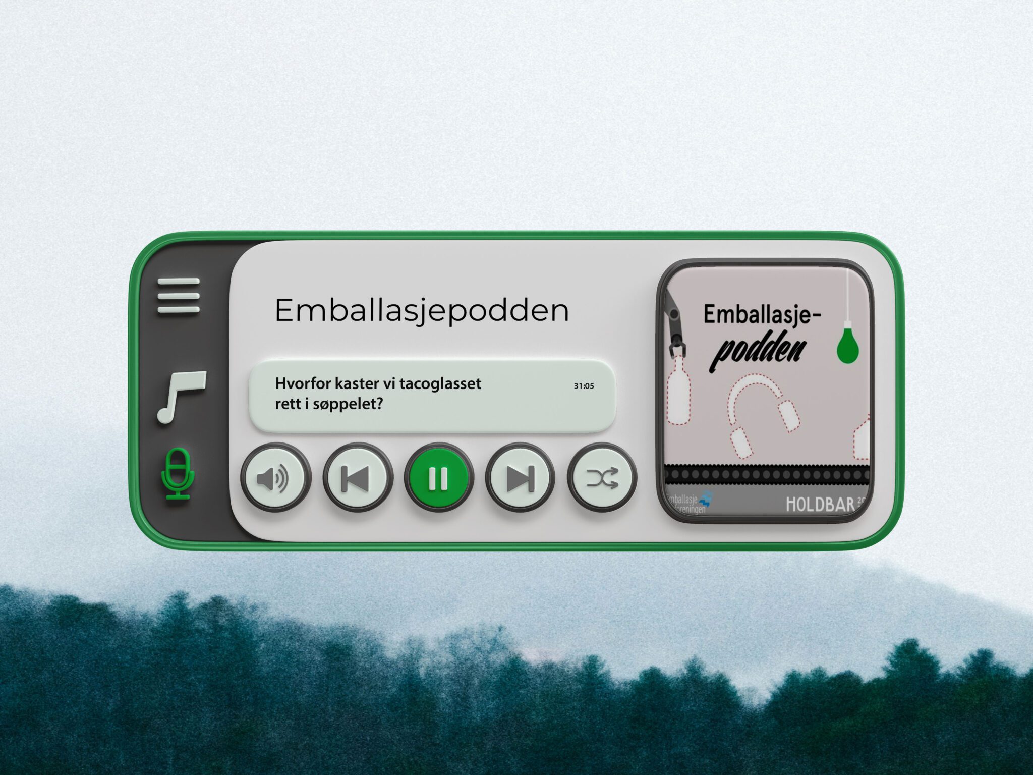 "Bilde av Baca Podden, en podcast som fokuserer på plastindustriens utfordringer og bærekraftige løsninger."