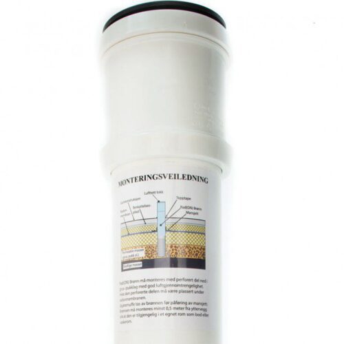 Produkter 24 Radonsperre og radonmåler fra Baca, inkludert radonbrønn. Systemet er designet for effektiv radonbeskyttelse, og sikrer et trygt innemiljø ved å forhindre radongassinntrengning