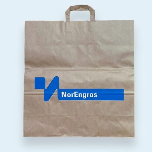 "Skreddersydde papirposer designet for eksponering, tilgjengelige til rimelige priser. Ideelle for butikker som ønsker å styrke sin merkevare med stil."