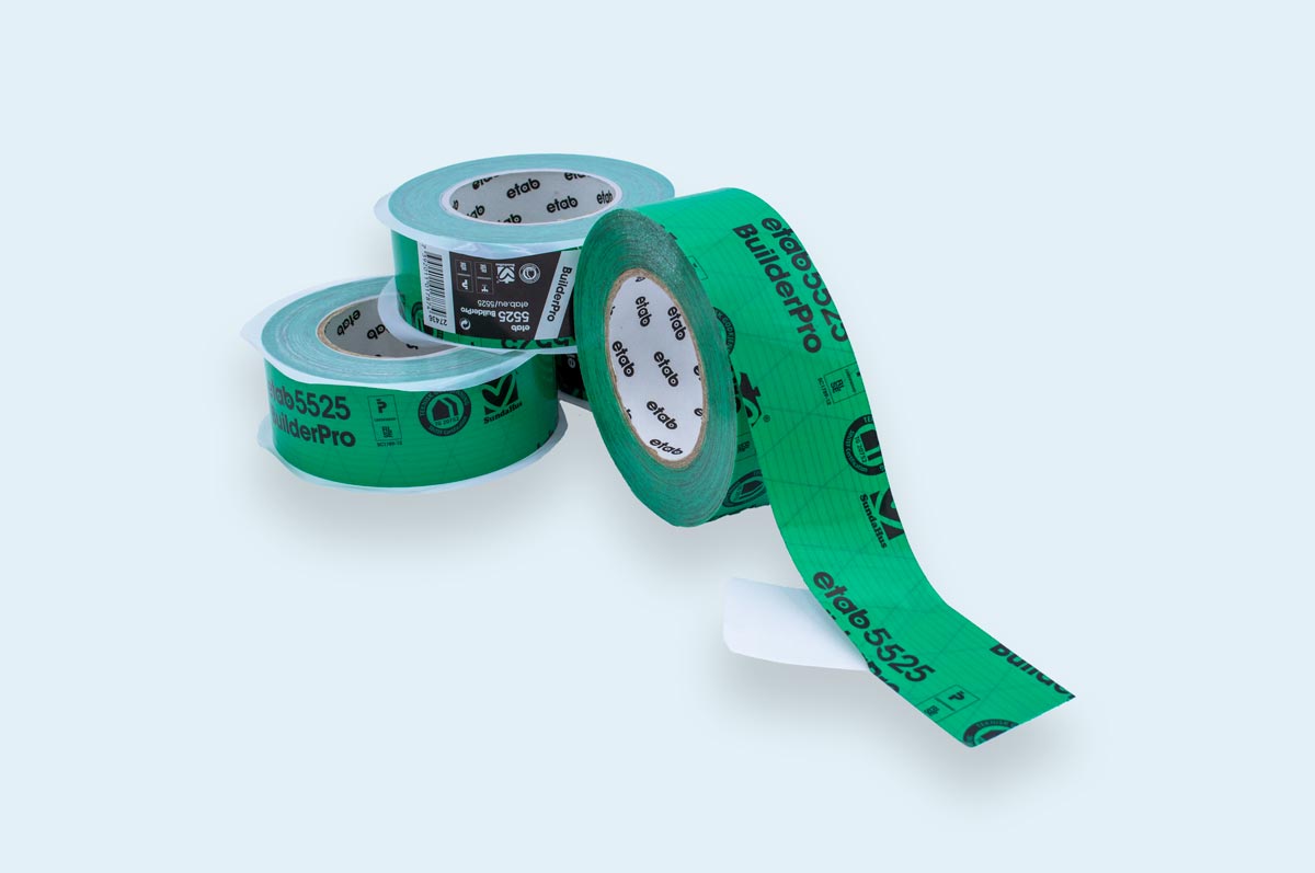 Grønn byggtape levert av Bacaplast